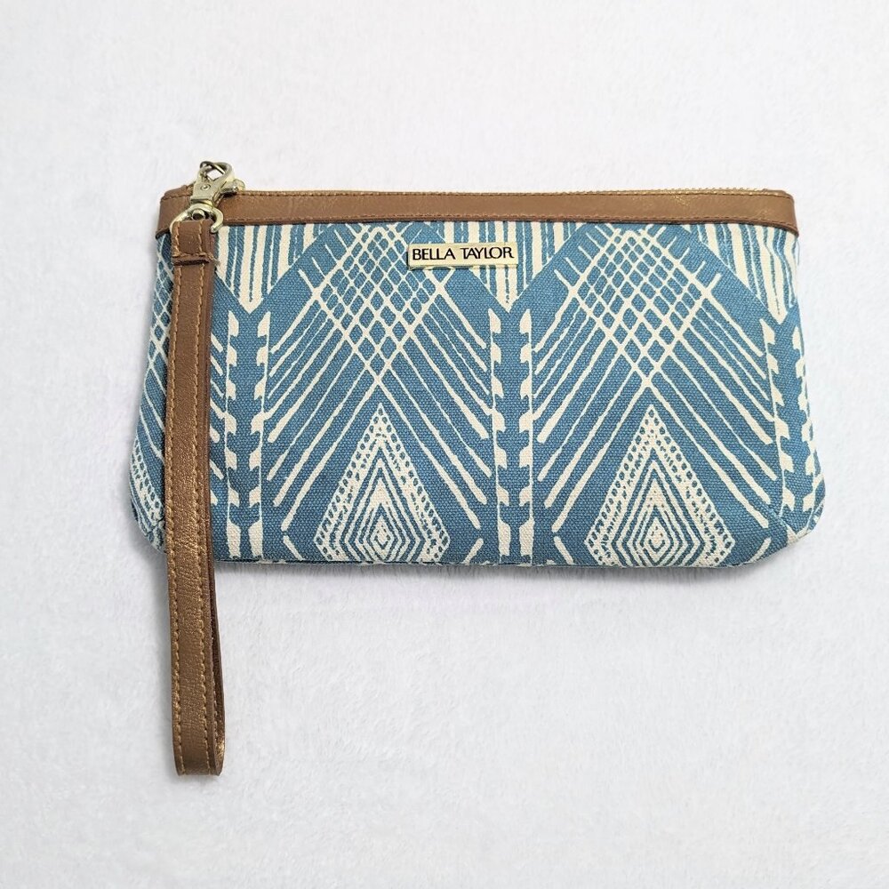 Bella Taylor Boho Canvas Wristlet Pouch